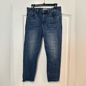 Wit & Wisdom Dark Blue Denim Cropped Jeans, Size 10P